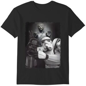 Darth Vader T-Shirt Stormtrooper Han Solo Selfie Funny Star Wars Graphic